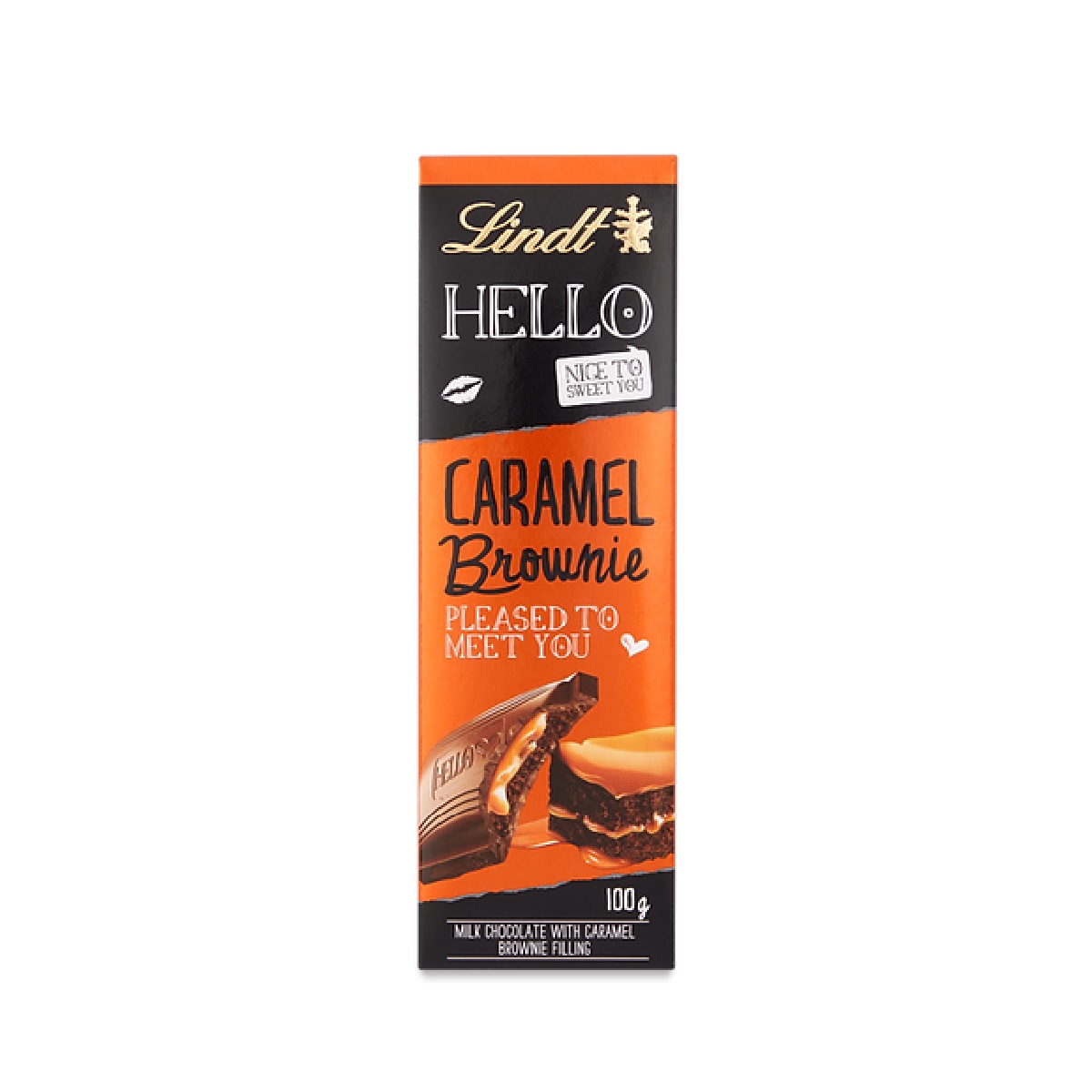 Lindt Hello Caramel Brownie Imported